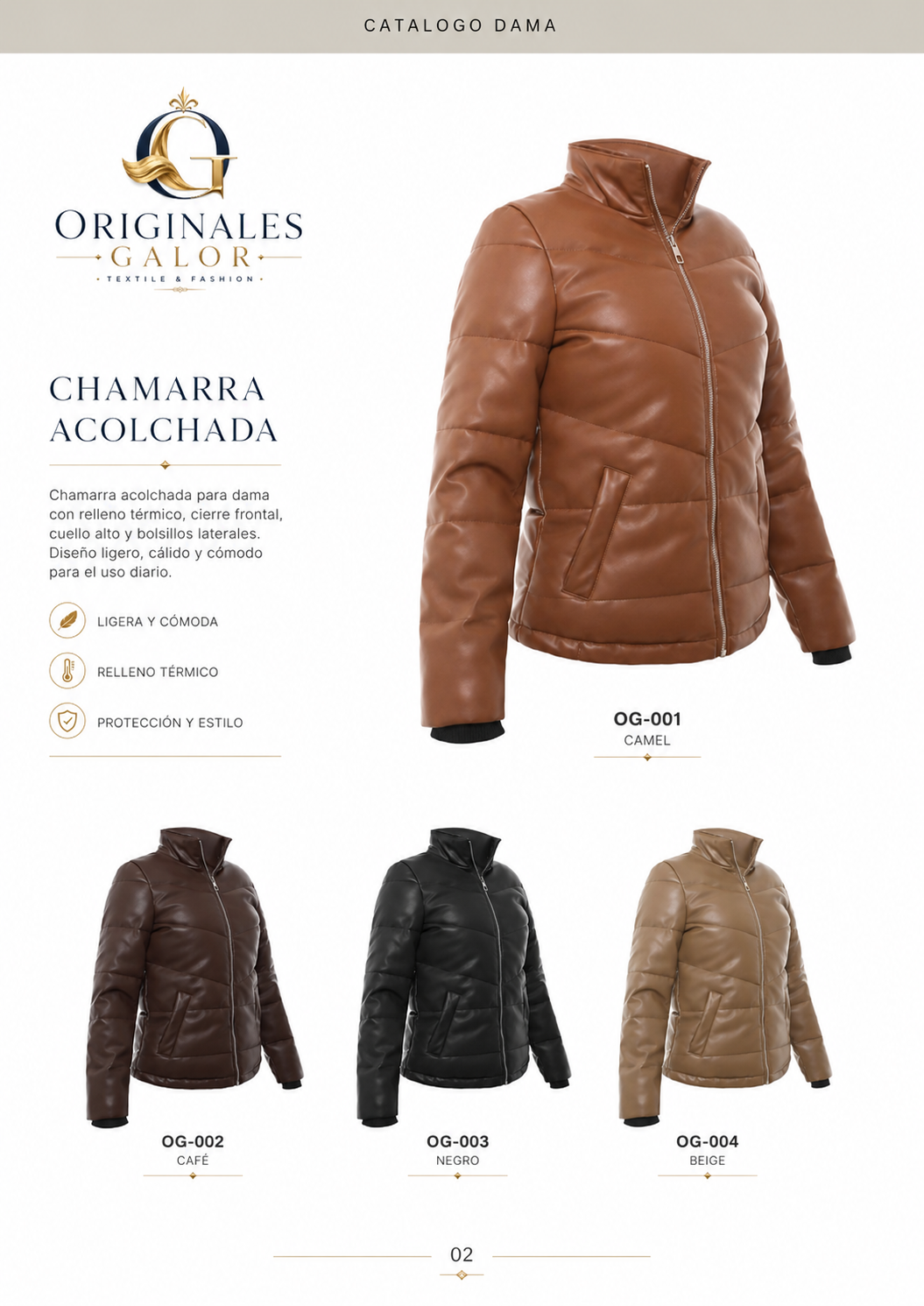 Vista previa catalogo principal Originales Galor