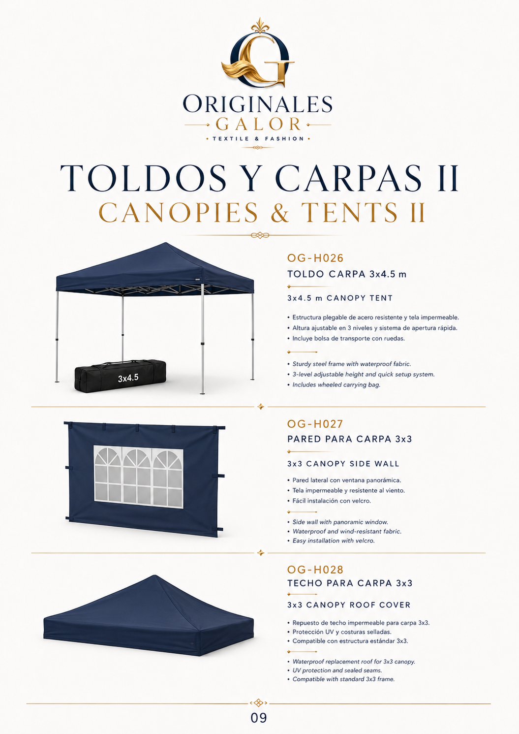 Producto utilidad Galor